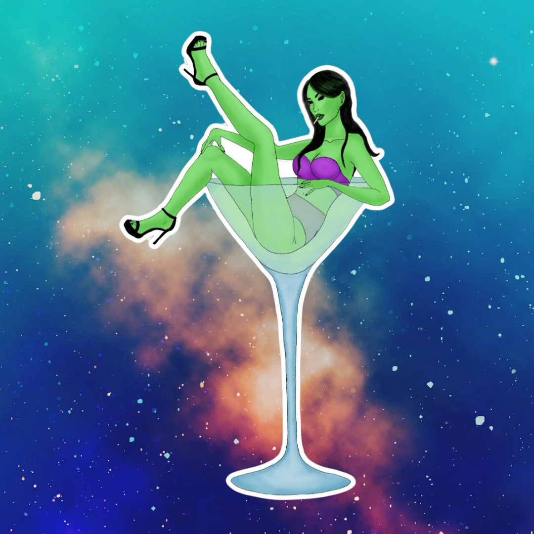 Alien Lady Martini